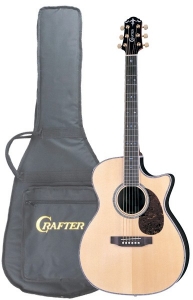 Электроакустическая гитара CRAFTER TC-035 / N с чехлом